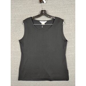 Misook Black Sleeveless Sweater